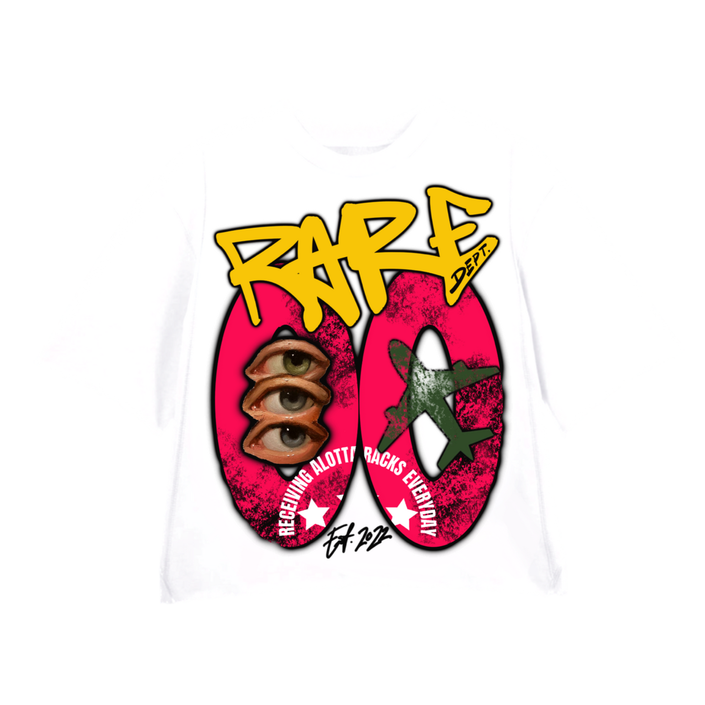 “Double Zero ” Crewneck Shirt (White)