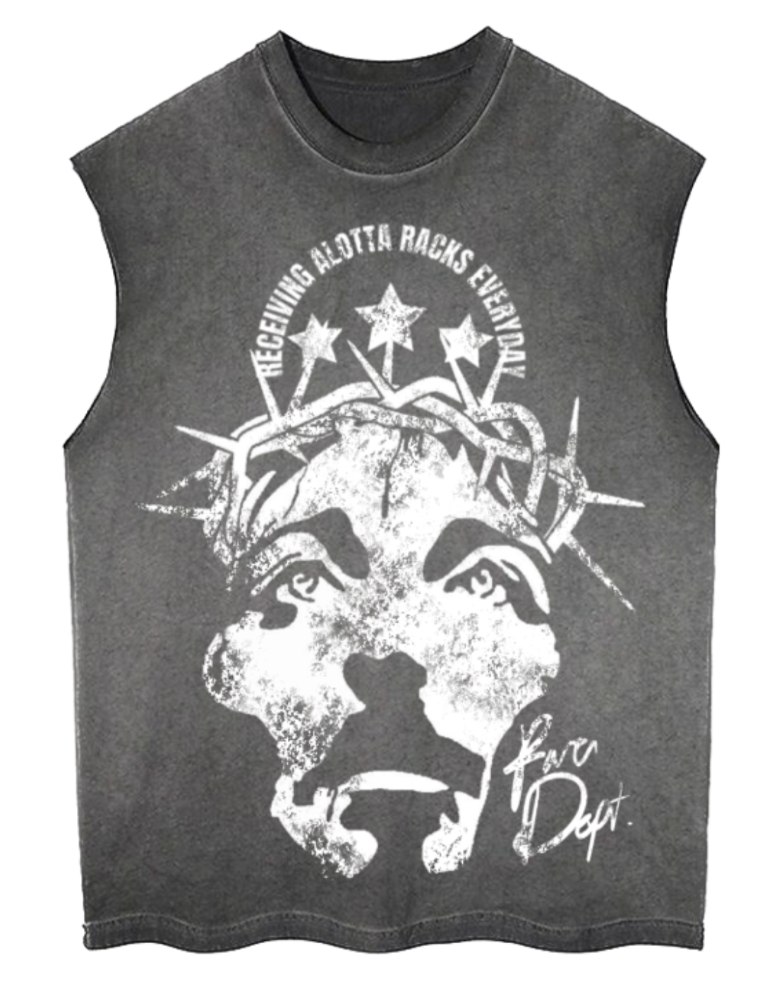 “Jesus Flow ” Sleeveless Tee (Grey)