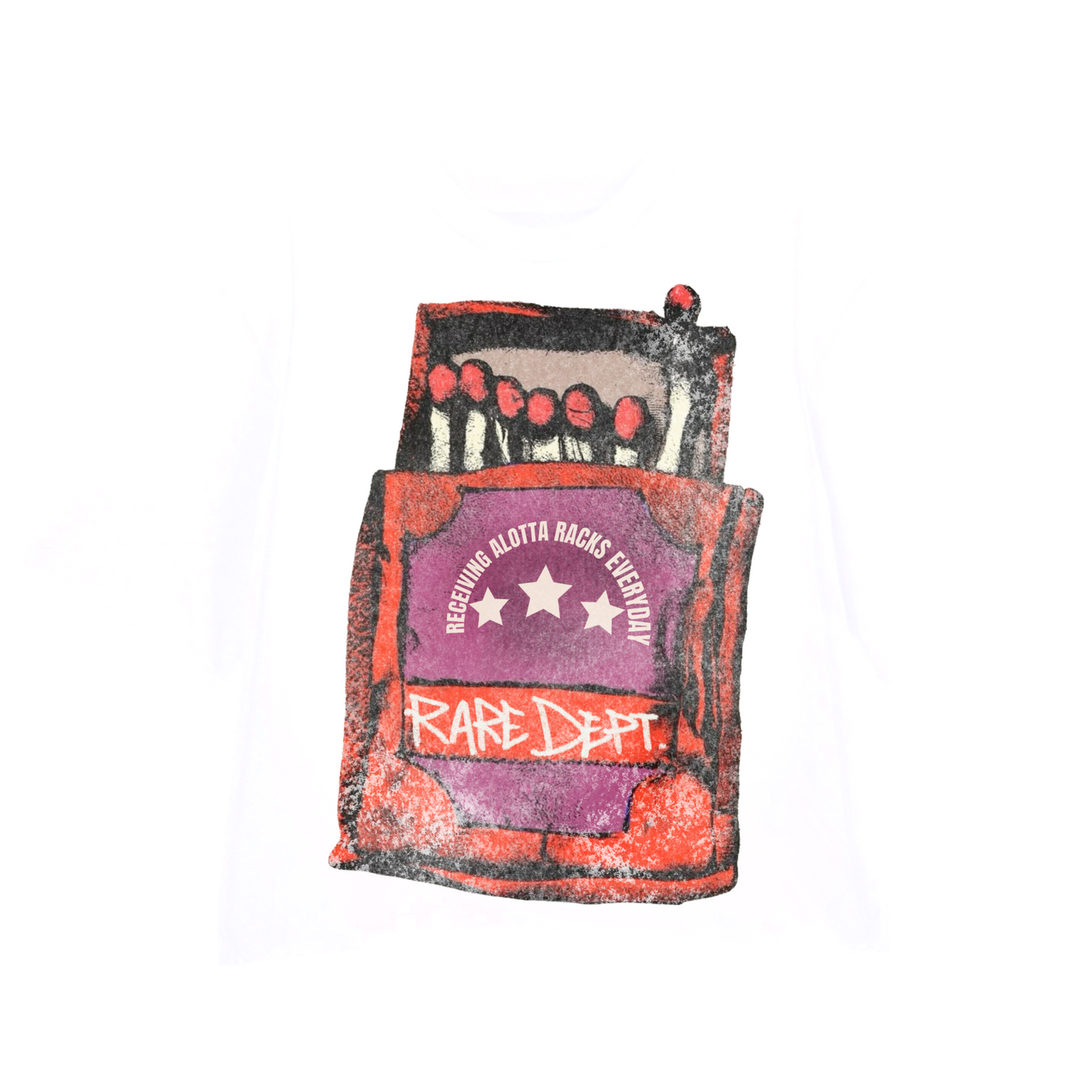 “4EVA Lit” Crewneck Shirt (White)
