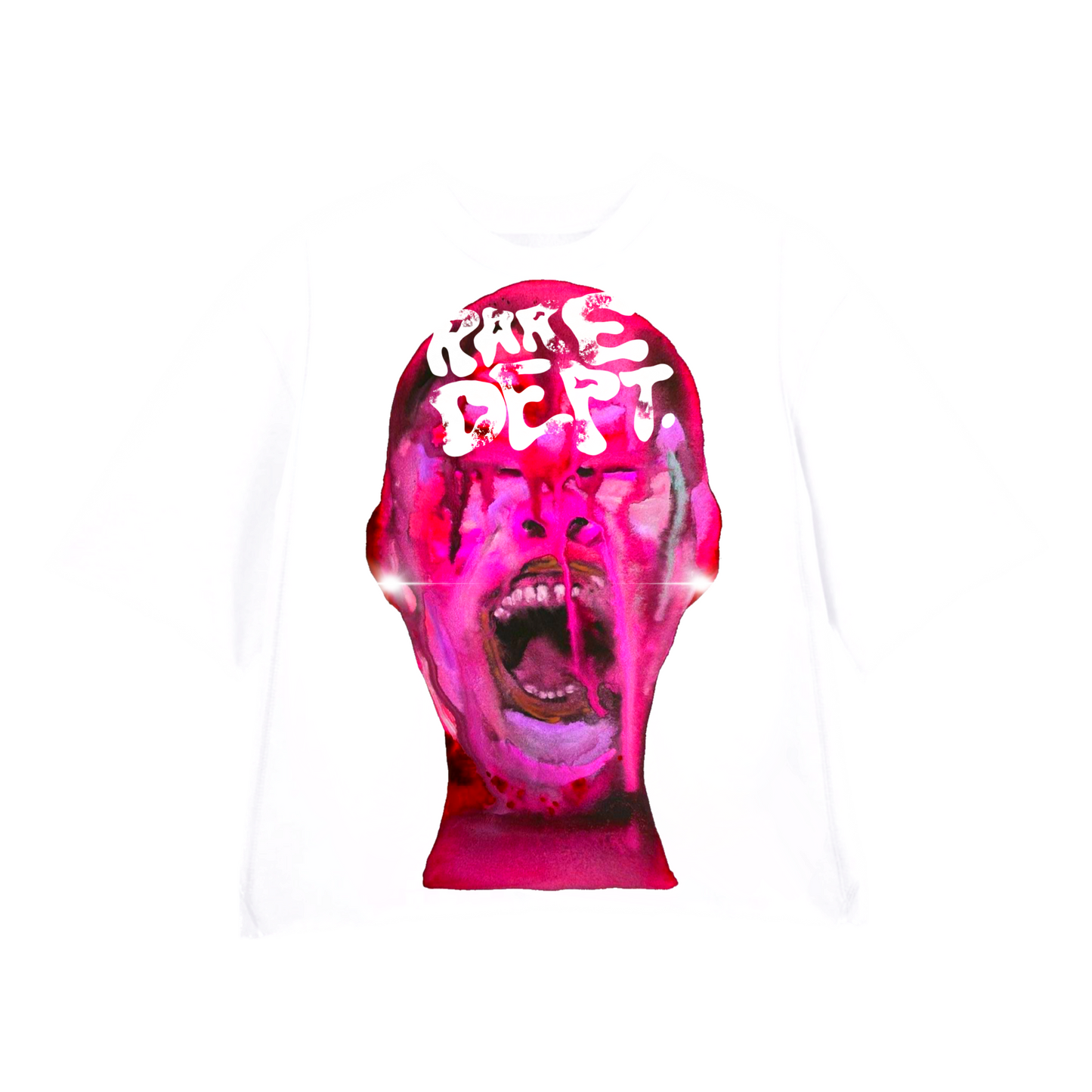 “Pink Venom” Crewneck Shirt (White)