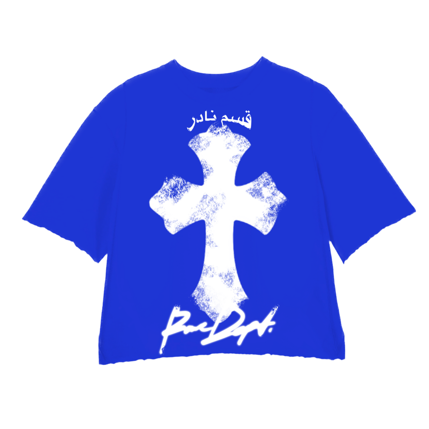 “Jesus Cross” Crewneck Shirt (Blue)