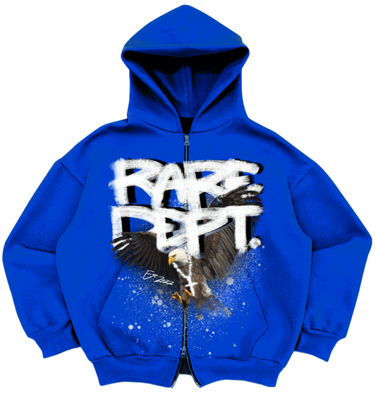 Rare Dept. “Blue Eagle Vol 2” Zip-Up Hoodie (Blue)