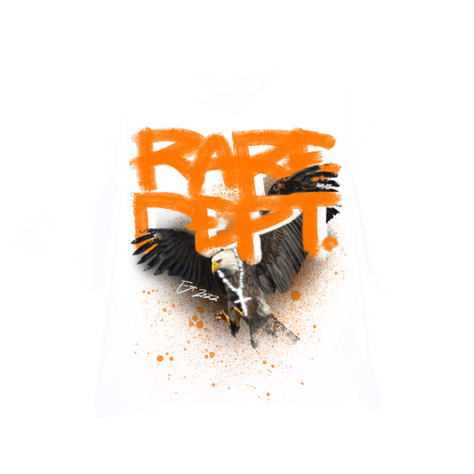 “Orange Eagle Vol. 2 ” Crewneck Shirt (White)