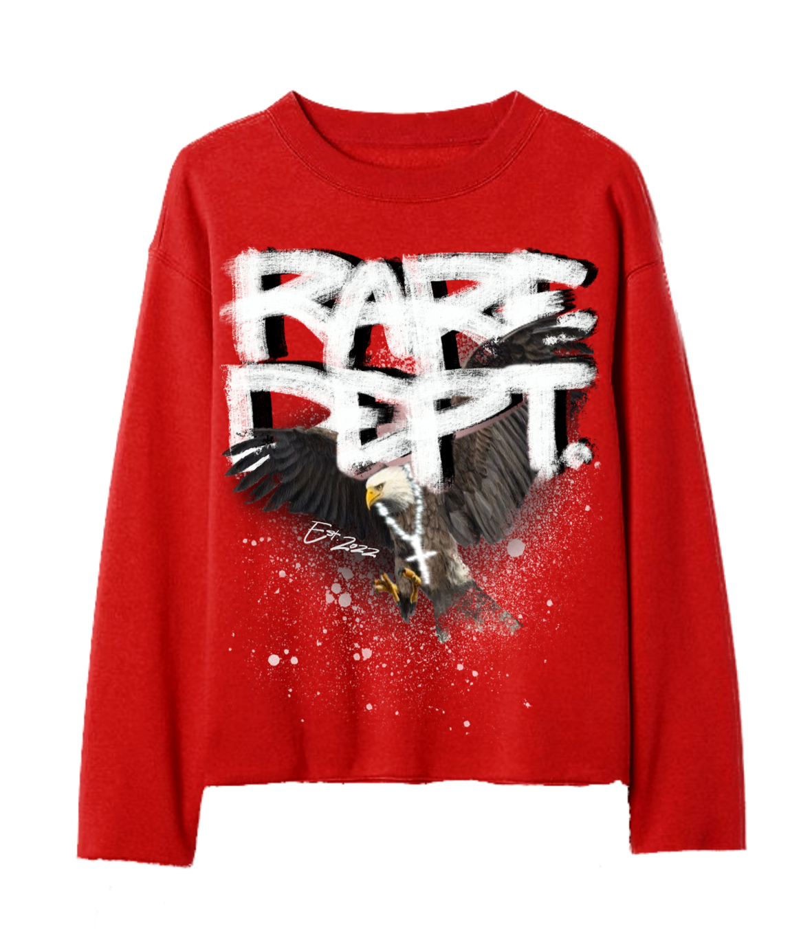 Rare Dept. Crewneck Long Sleeve Shirts Vol. 1 (Red)