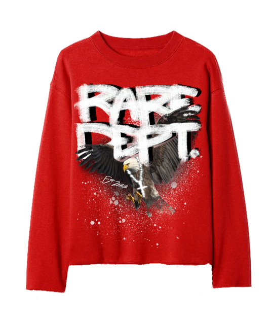 Rare Dept. Crewneck Long Sleeve Shirts Vol. 1 (Red)