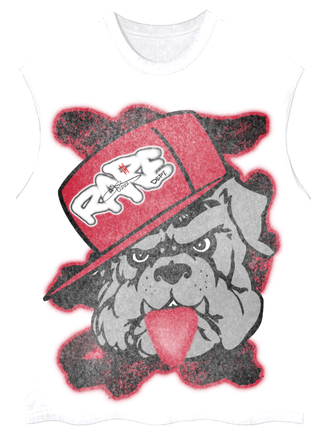“Rare Bully” Sleeveless Tee (White)