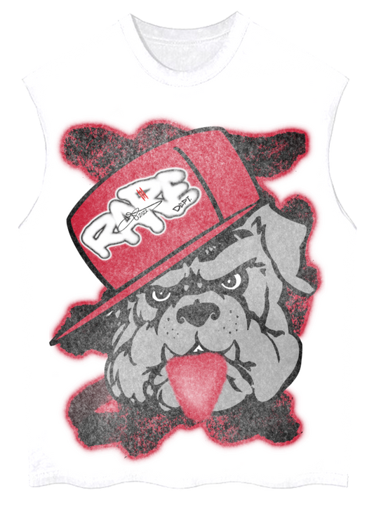 “Rare Bully” Sleeveless Tee (White)