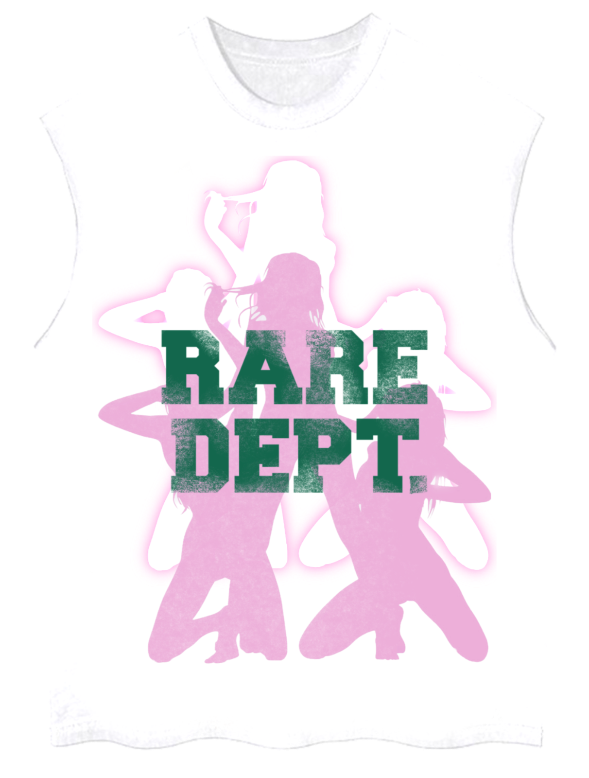 “Rare NightClub” Sleeveless Tee (White)