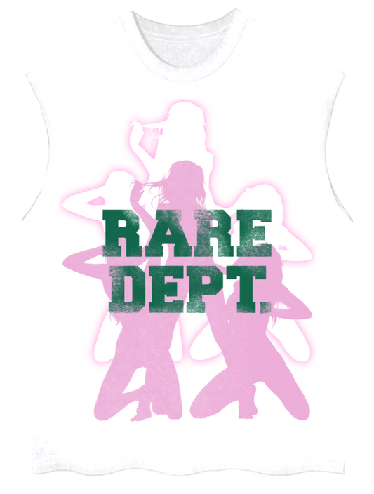 “Rare NightClub” Sleeveless Tee (White)