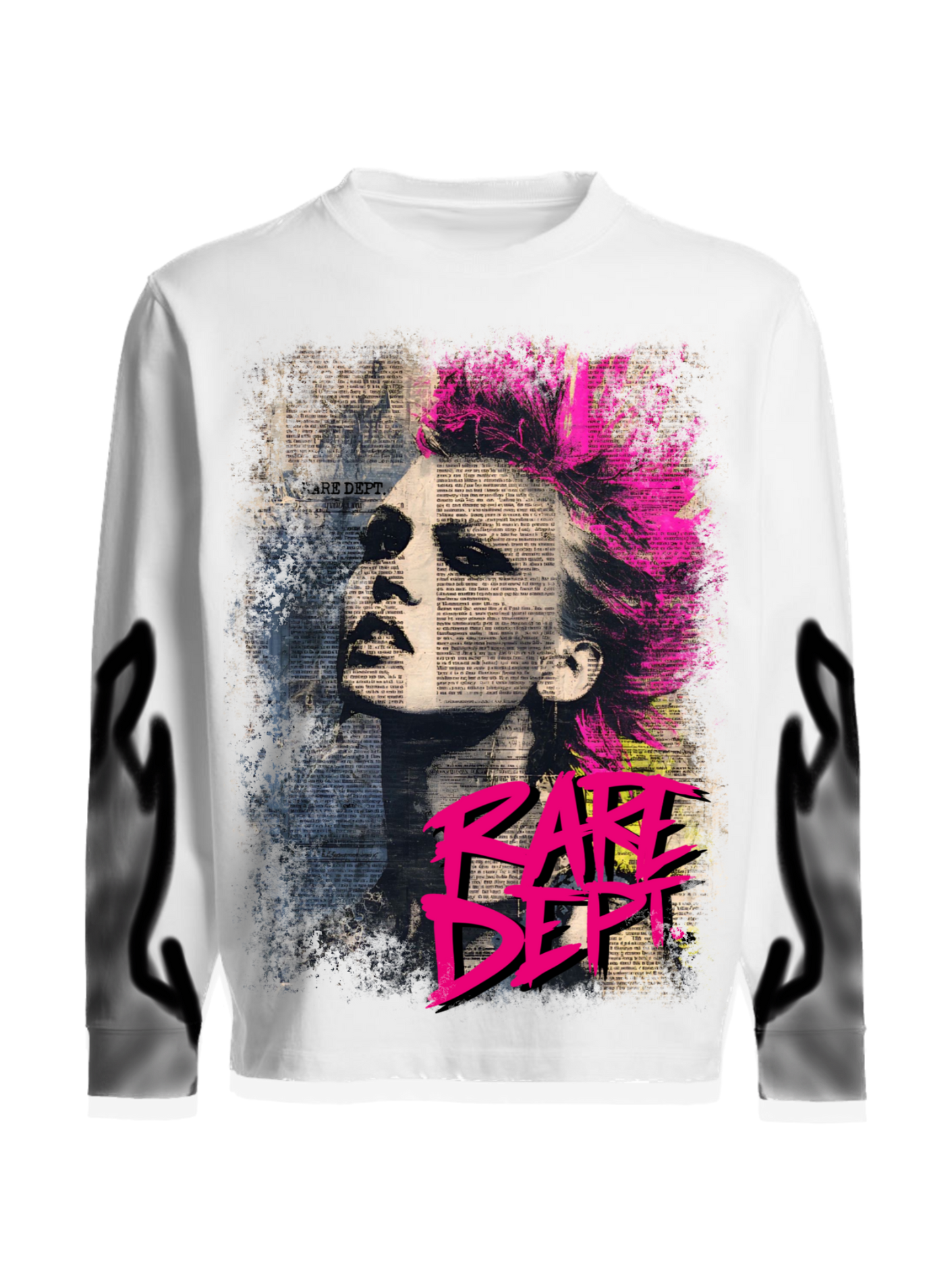 Rare Dept.  “POP-STAR” longsleeve Tee (White)
