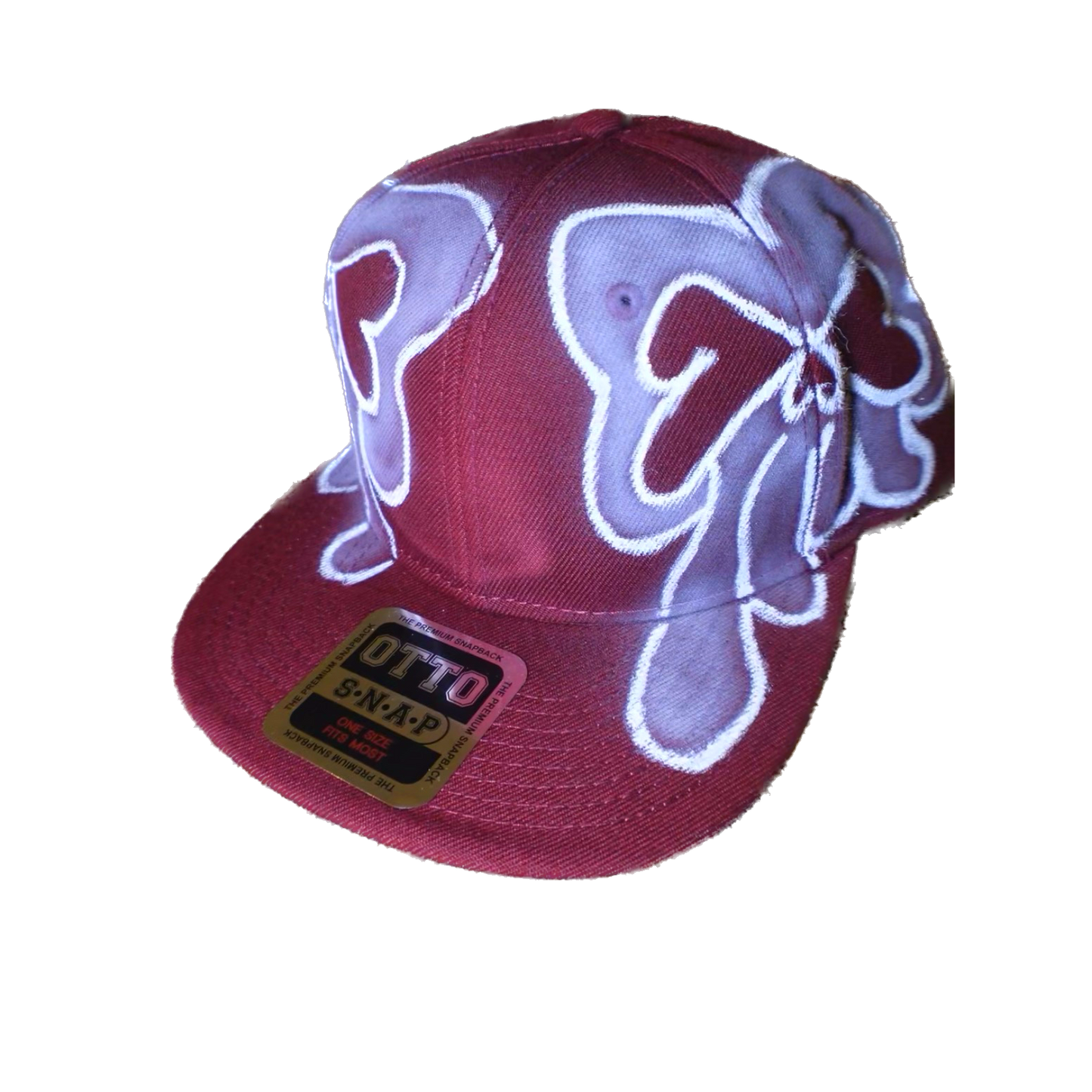 Rare Dept. SqiudSkull SnapBack ( Maroon)