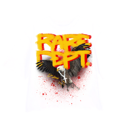 “Yellow Eagle Vol. 2 ” Crewneck Shirt (White)
