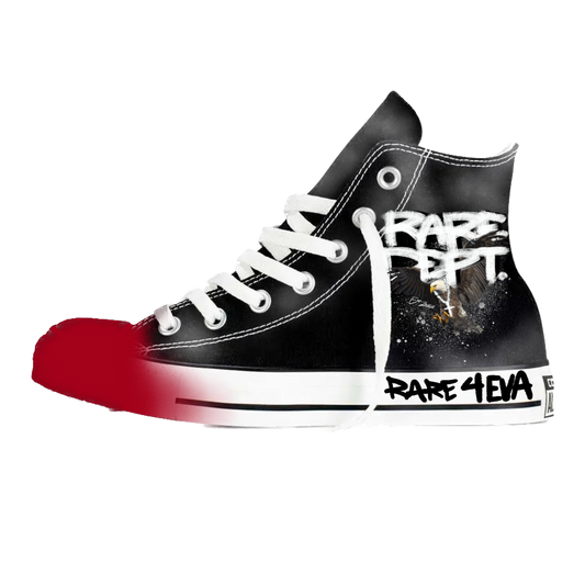 RARE DEPT. “RED TOE EAGLE” SHOES (BLACK)